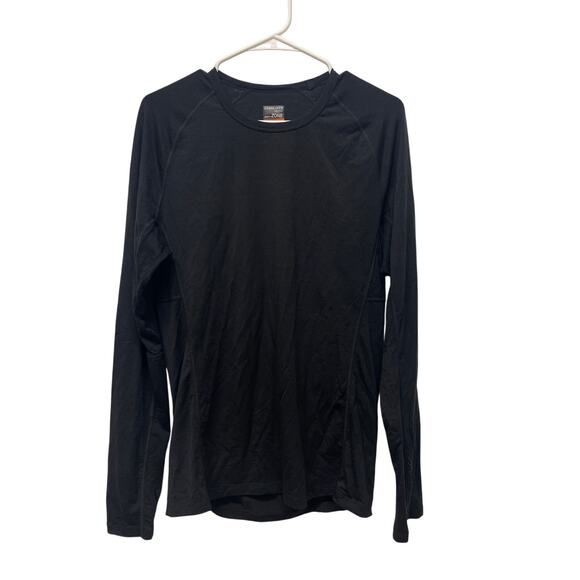 Icebreaker Men's Merino 200 wool Bodyfit Zone long sleeve black size medium - Picture 1 of 6